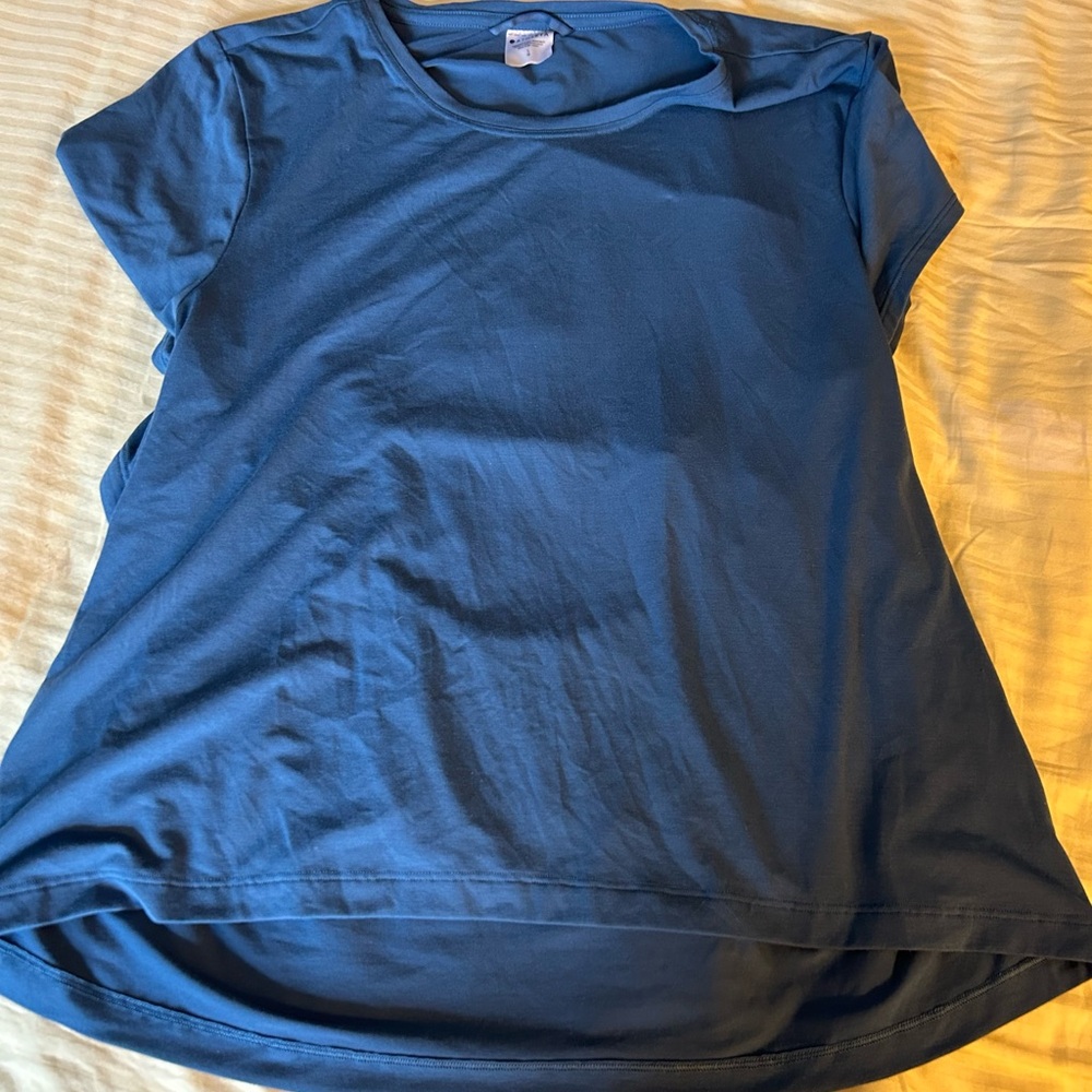 Athleta work out top blue size large